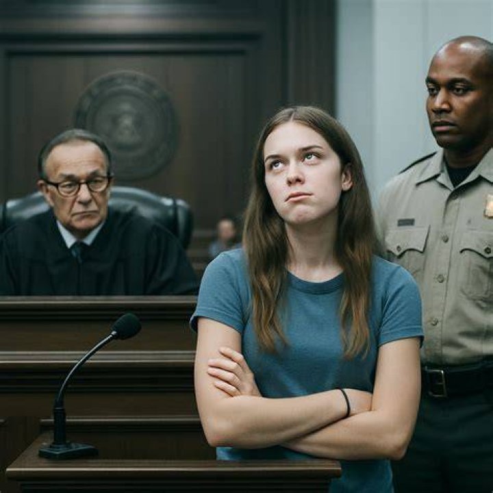 Courtroom drama: Elizabeth Marie Wren is seen in a screenshot from WLKY lunging at a man accused of killing her two sons in 2016&nbsp;