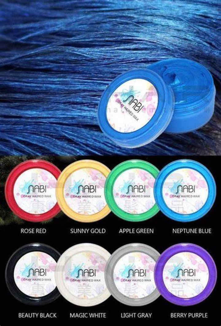 Nabi Temporary Hair Color Gel Wax Mud Washable 75g Dry