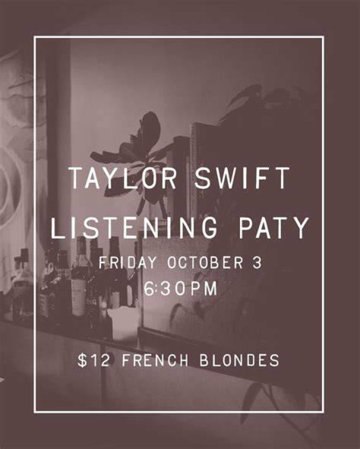 Taylor Swift Folklore Listening Party for 1 / Lucky Day Taylor Swift
